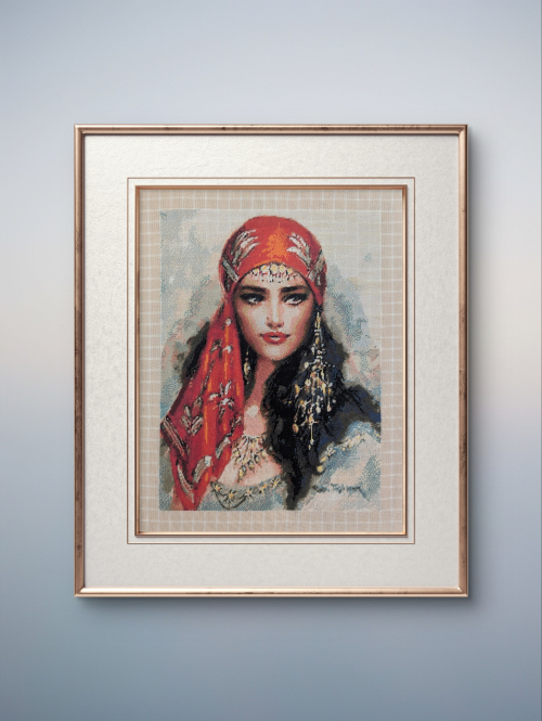 Cross-stitch The gipsy girl